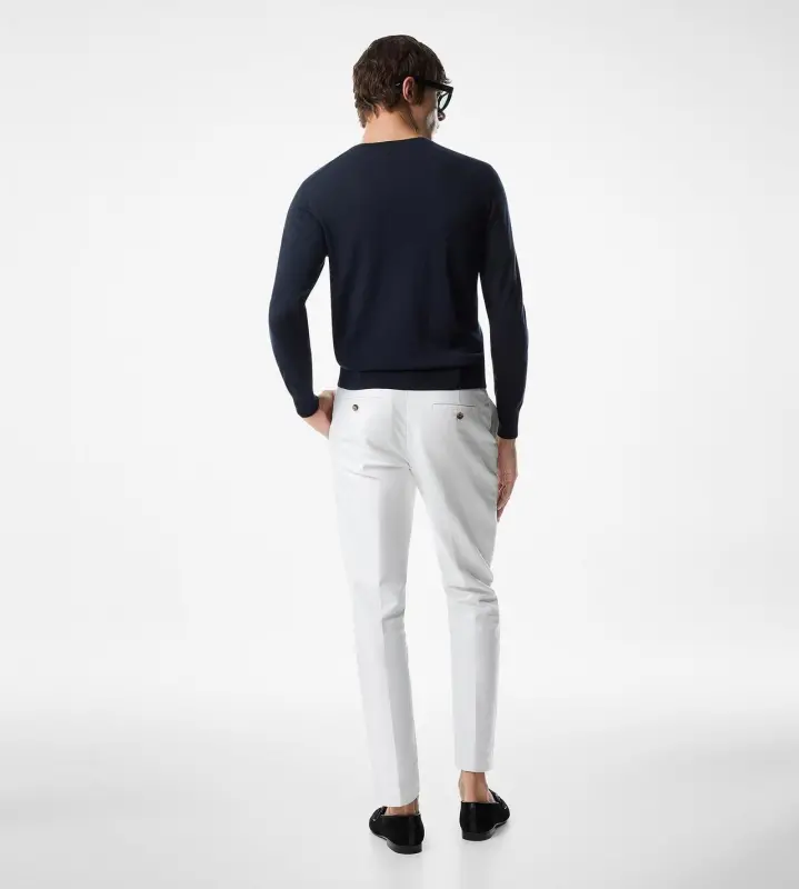 FINE GAUGE PURE WOOL CREW NECK online